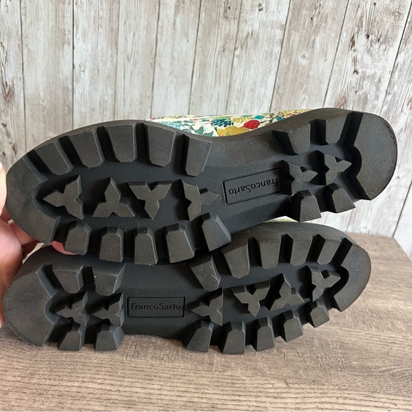 Franco Sarto Balin Multicolor Floral Lug Sole Chunky Penny Loafers Size 6.5 - Picture 6 of 6